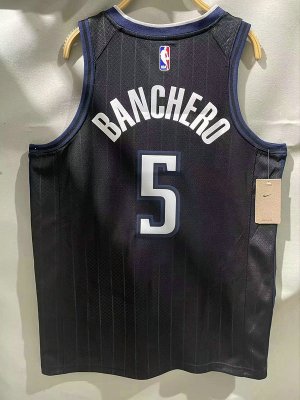 Maillot de Basket #5 Banchero Orlando Magic 22-23 city Noir Imprimé